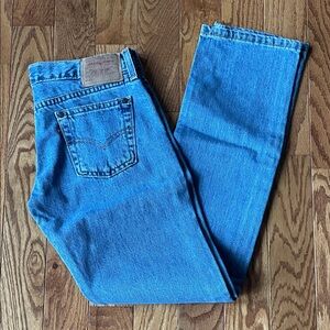 Women’s 502 Superlow Button Fly Levi's Straight Leg Blue Jeans